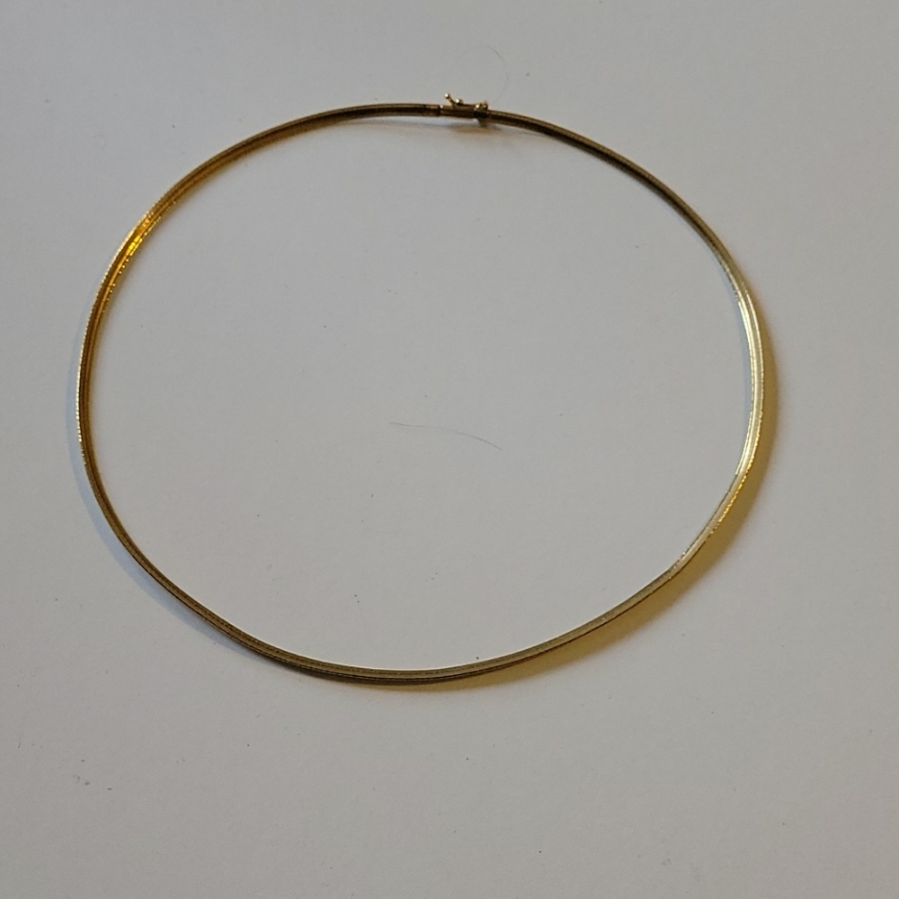 10k herringbone necklace